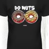 Men Styched Fashion | Do (Two) Nuts - Quirky Graphic T-Shirt Black Color