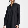 Women Styched Fashion | Tim Tim Black Shirt Dress