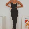 Women Styched Fashion | Sporty Maxi Dress Black