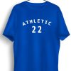 Men Styched | Athletic 22 Graphic Printed Blue Tshirt