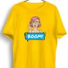 Men Styched | Boom Graphic Printed Yellow Tshirt