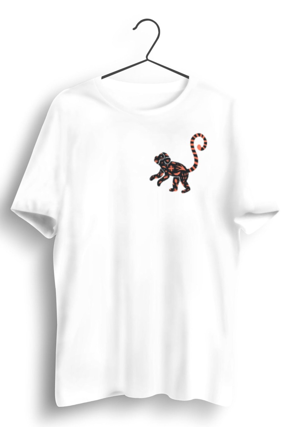 Men Styched | Monkey Business Graphic Printed White Tshirt