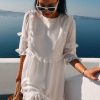 Women Styched Fashion | White Girls Girl Ruffle Mini Dress