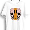 Men Styched Fashion | Dis Skull Graphic Printed White Tshirt