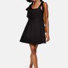 Women Styched Fashion | Make It Fast Black Tie Up Dress