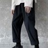 Men Styched Fashion | Solid Straight Leg Trousers