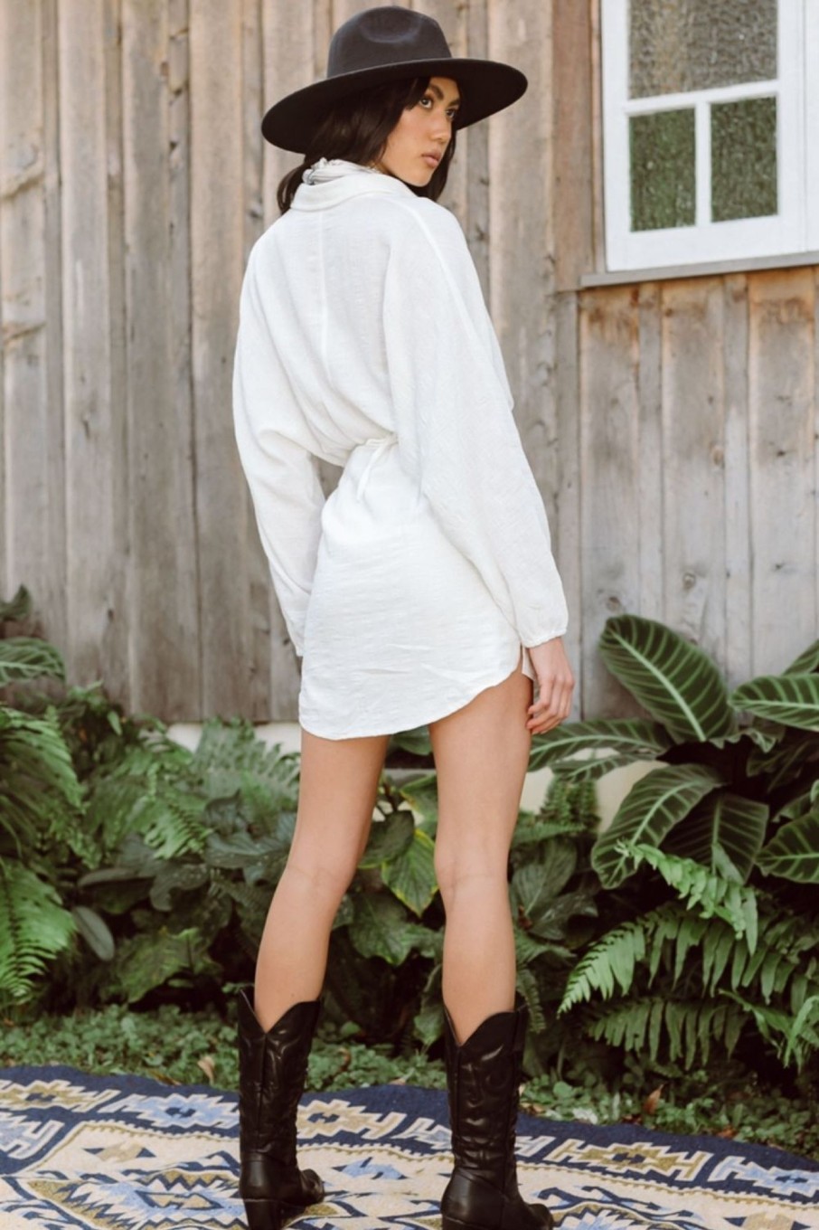 Women Styched Fashion | Cool Breeze White Shirt Dress