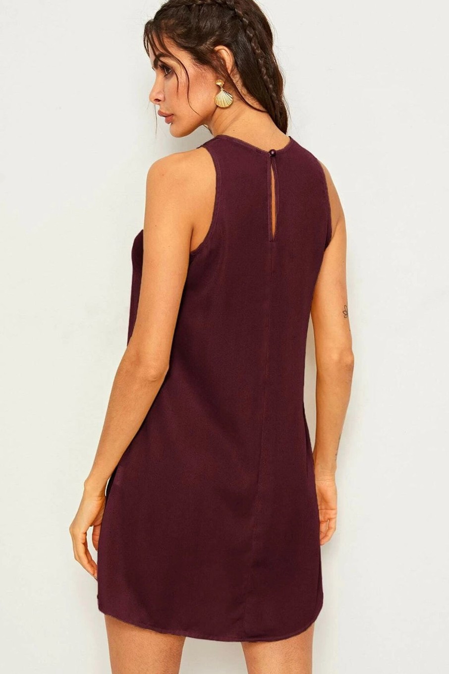 Women Styched Fashion | Close Neck Dress