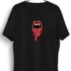 Men Styched | Punk Dracula Graphic Printed Black Tshirt