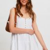 Women Styched Fashion | Button Front Tiered Dress