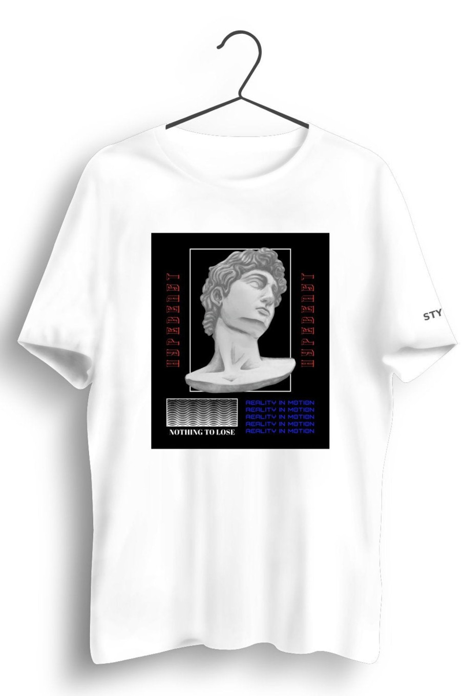 Men Styched | Alexander Internet Culture Graphic Printed White Tshirt