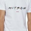 Men Styched Fashion | M.I.T.R.O.N - Graphic T-Shirt White Color