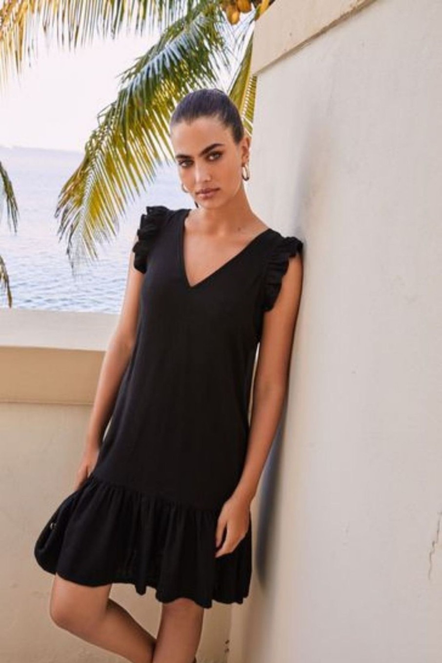 Women Styched Fashion | It Came From Desert Black Dress