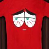 Men Styched Fashion | Sleepy Soul, Tired Red Eyes - Quirky Graphic T-Shirt Red Color