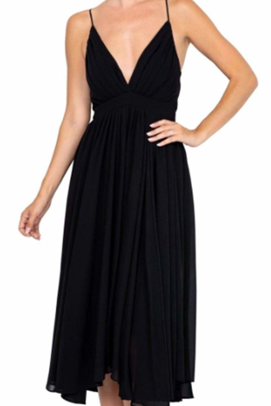 Women Styched Fashion | Amethyst Black Dress