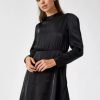 Women Styched Fashion | New In Town Black Close Neck Dress