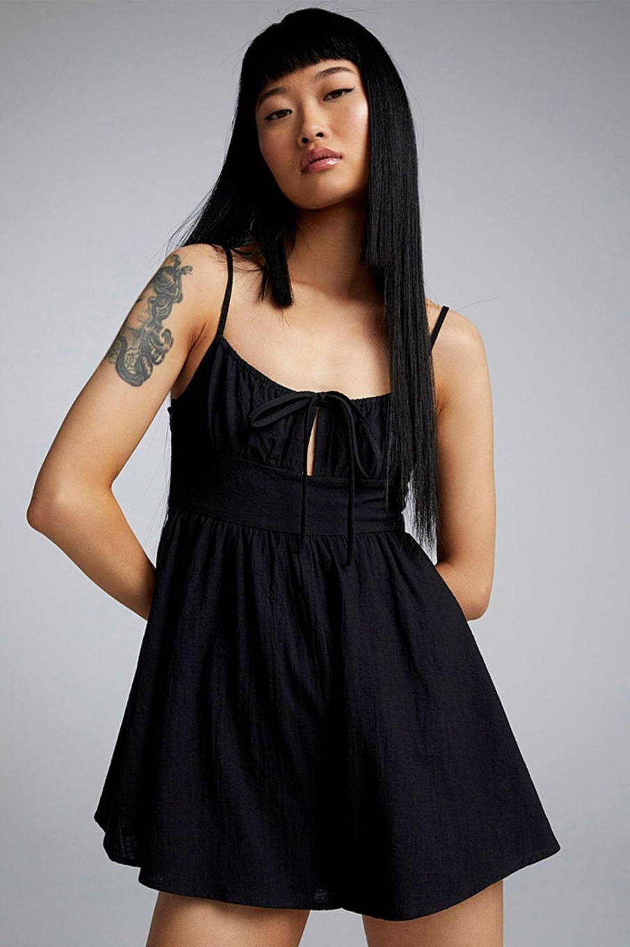 Women Styched Fashion | Sarnia Black Romper