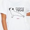 Men Styched Fashion | Stay Calm And Do Yoga - Quirky Graphic T-Shirt White Color