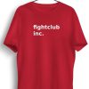 Men Styched | Fightclub Inc Printed Red Tshirt