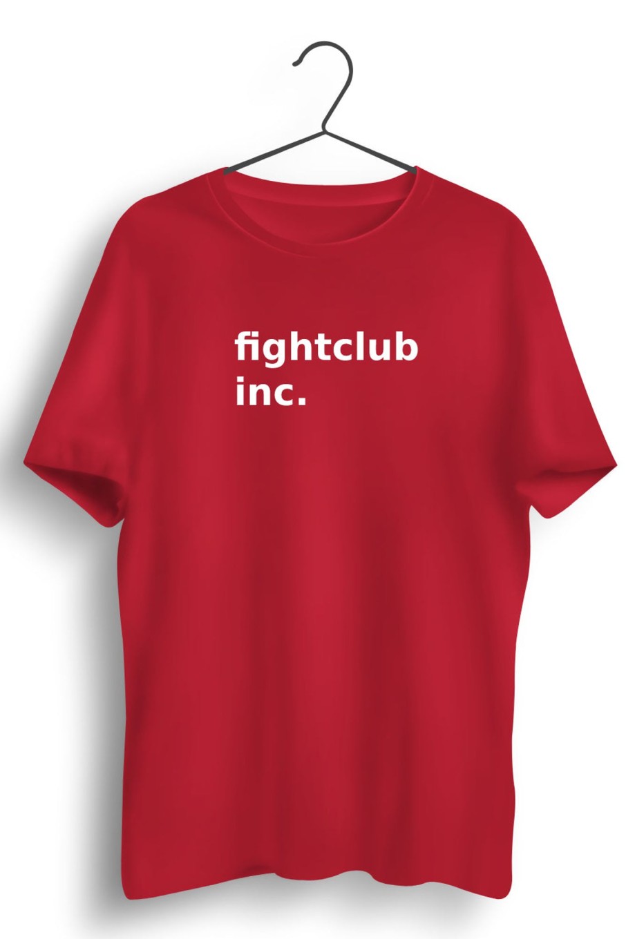 Men Styched | Fightclub Inc Printed Red Tshirt