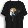 Men Styched | Winged Man Graphic Printed Black Tshirt