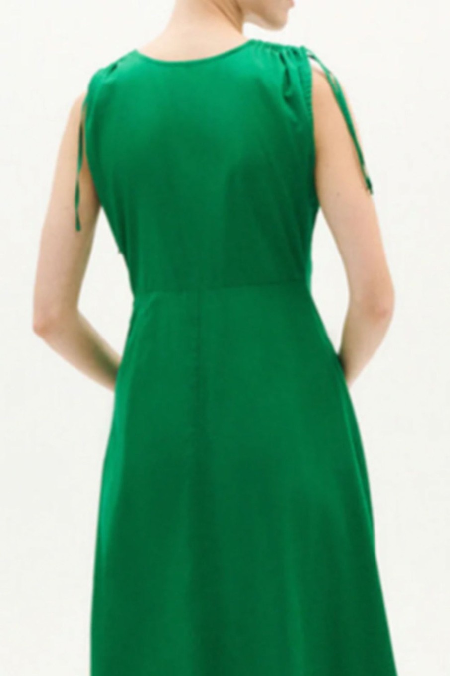 Women Styched Fashion | Butterfly Garden Green Dress