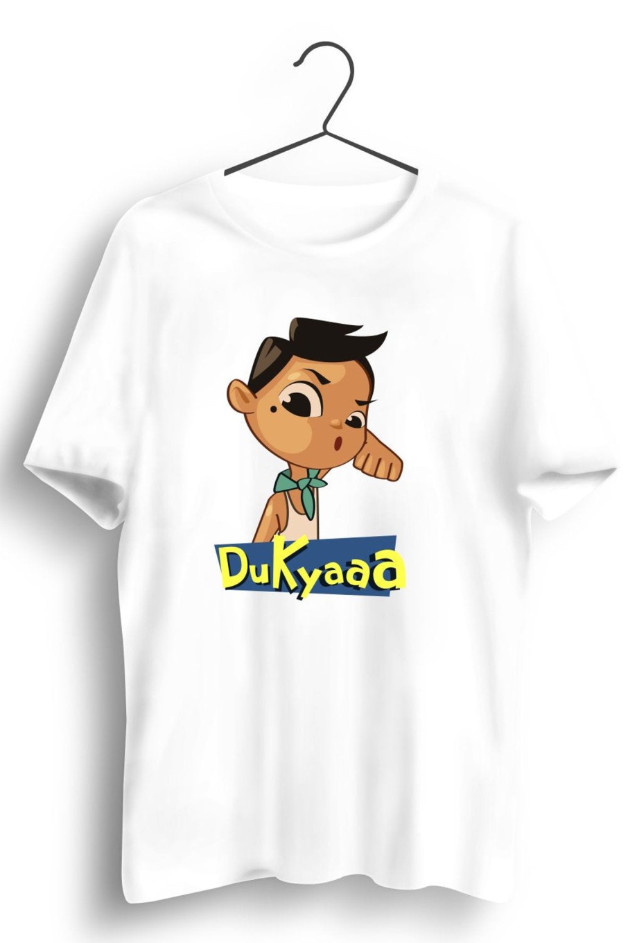 Men Styched | Du Kyaa Graphic Printed White Tshirt