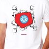 Men Styched Fashion | Ironman Heart - Inspirational Fan Tee White Color