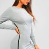 Women Styched Fashion | Side Zip Full Sleeves Bodycon