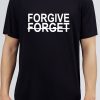 Men Styched Fashion | Forgive But Cannot Forget - Black Printed T-Shirt