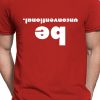 Men Styched Fashion | Be Unconventional - Casual Graphic Printed Red Cotton T-Shirt