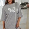 Women Styched Fashion | Oversized Grey Dress