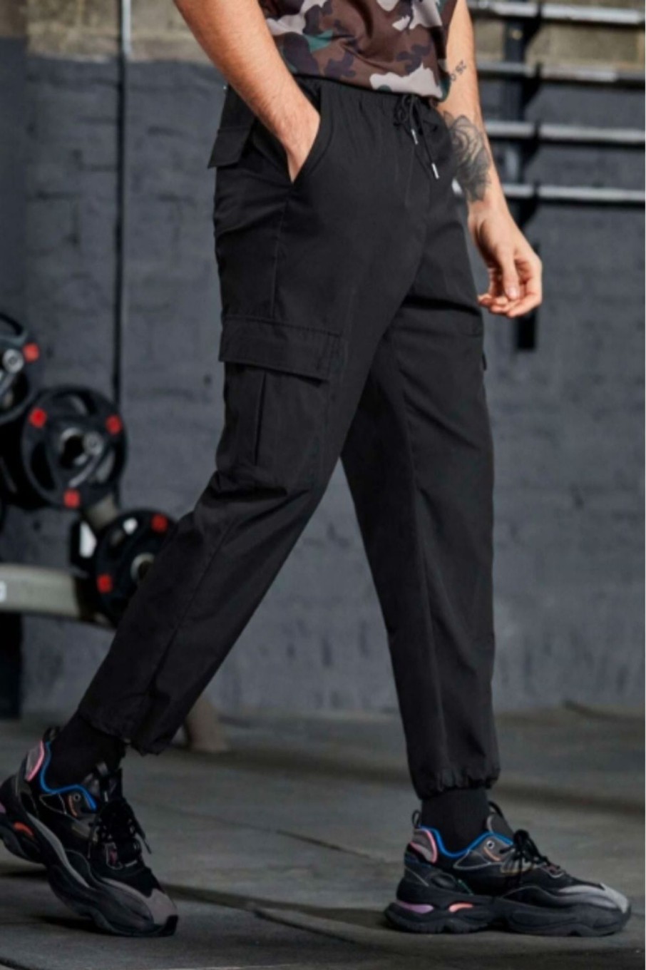 Men Styched Fashion | Men Flap Pocket Cargo Trousers