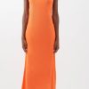 Women Styched Fashion | Hwacheon Orange Dress