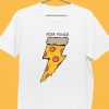 Men Styched Fashion | Pizza Power White Tshirt