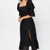 Women Styched Fashion | Split Thigh Ruffle Summer Dress