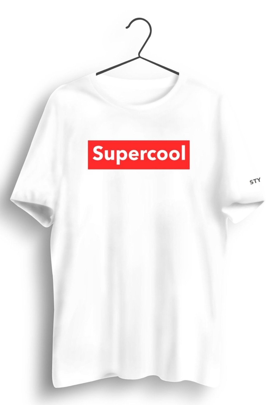 Men Styched | Supercool Graphic Printed White Tshirt