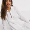 Women Styched Fashion | Shirt Dress In White