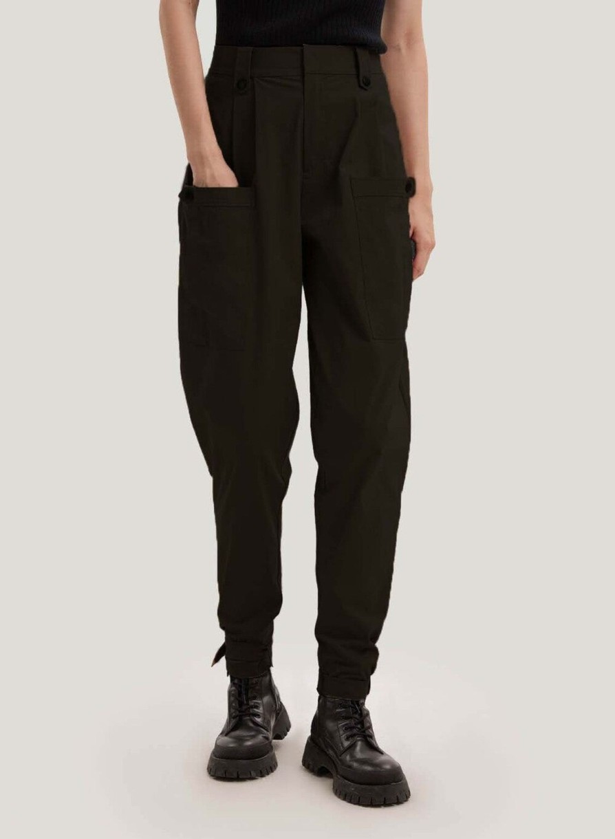 Men Styched Fashion | Pocket Cotton-Blend Ankle Pants