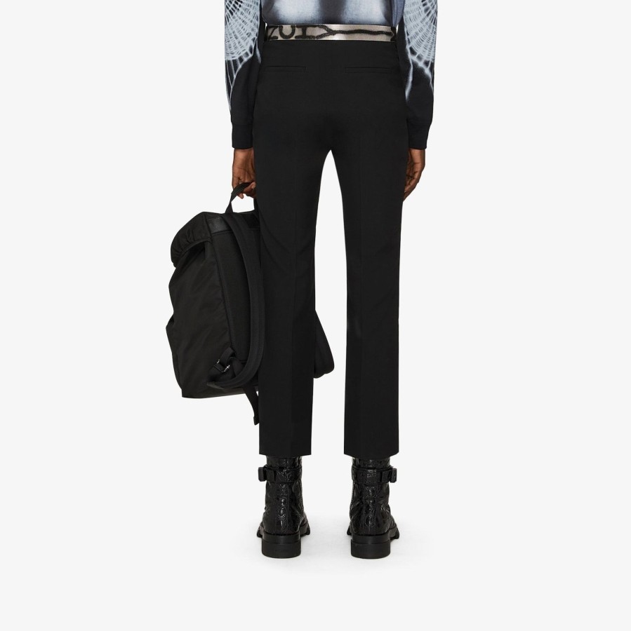 Men Styched Fashion | Black Cool Pants With Pockets At The Back