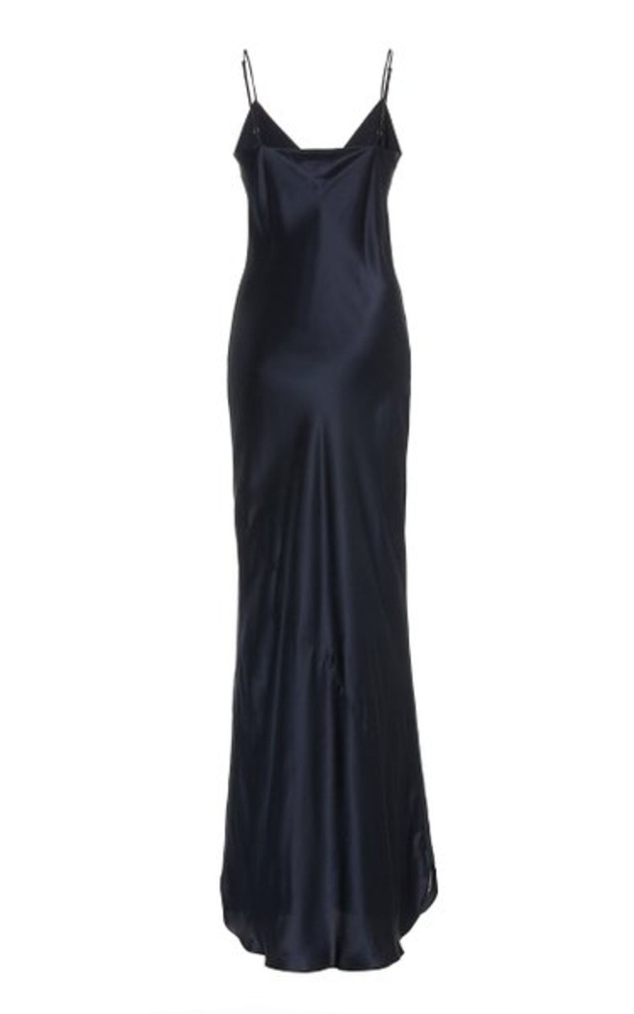 Women Styched Fashion | Blue Silky Maxi Dress