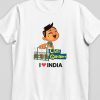 Men Styched Fashion | Chai Garam - Styched In India Graphic T-Shirt White Color