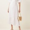 Women Styched Fashion | Positive Vibes White Dress