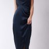 Women Styched Fashion | Hoxton Navy Blue Dress