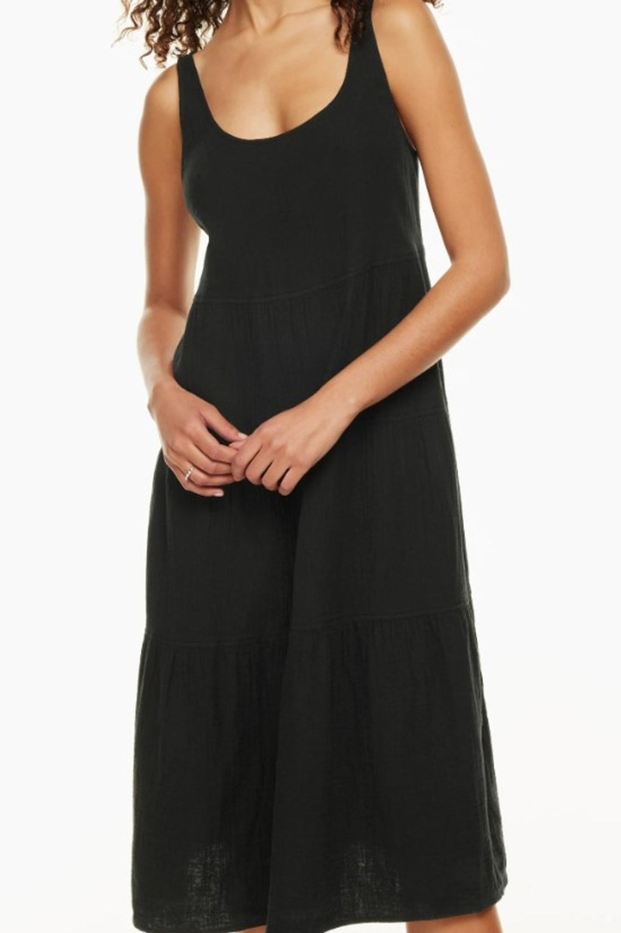 Women Styched Fashion | Contented Black Dress