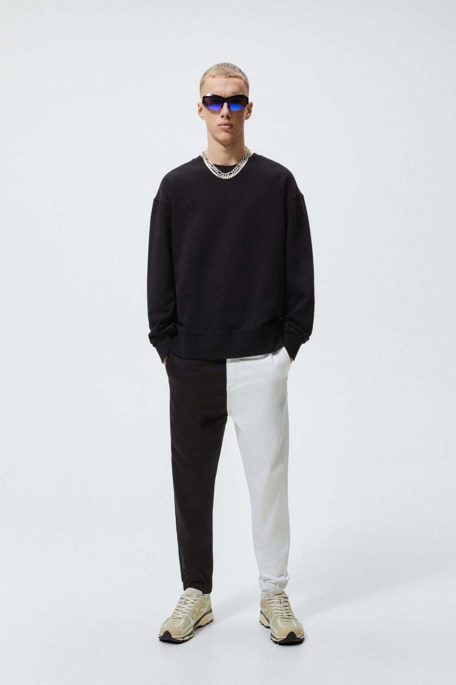 Men Styched Fashion | White U0026 Black Comfy Cool Pants