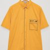 Men Styched Fashion | Cillian Ochre Yellow Half Sleeve Shirt