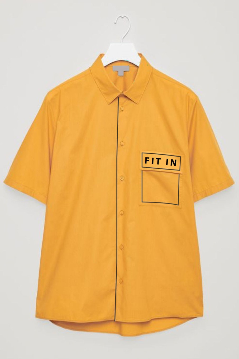 Men Styched Fashion | Cillian Ochre Yellow Half Sleeve Shirt