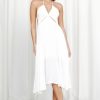 Women Styched Fashion | Simplicity White Backless Dress