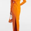 Women Styched Fashion | Andong Orange Dress